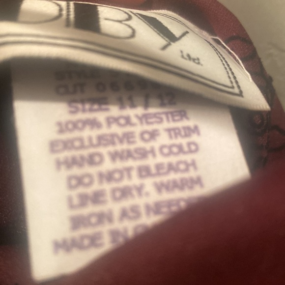 Maroon purple long dress - Picture 4 of 8